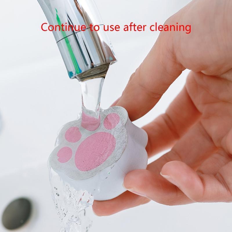 Cartoon Cat Claw Scrubber Wiper Descaling Glass Cleaner Brush Cleaning Tool