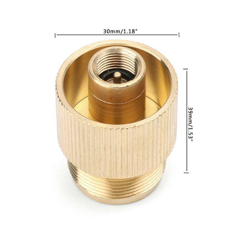Outdoor Gas Tank Propane Refill Adapter Solid Brass Stove Connector Copper