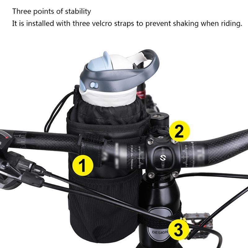 Bike Handlebar Insulated Water Bottle Kettle Bag Cooler Hydration Pack Holder