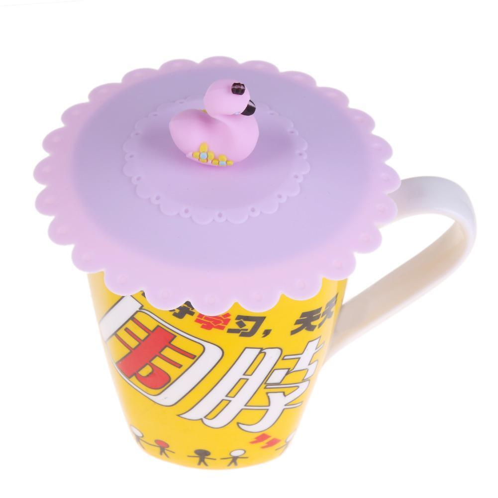 Silicone Cartoon Cup Cover Creative Anti-Dust Sealing Coffee Lid Caps(5)
