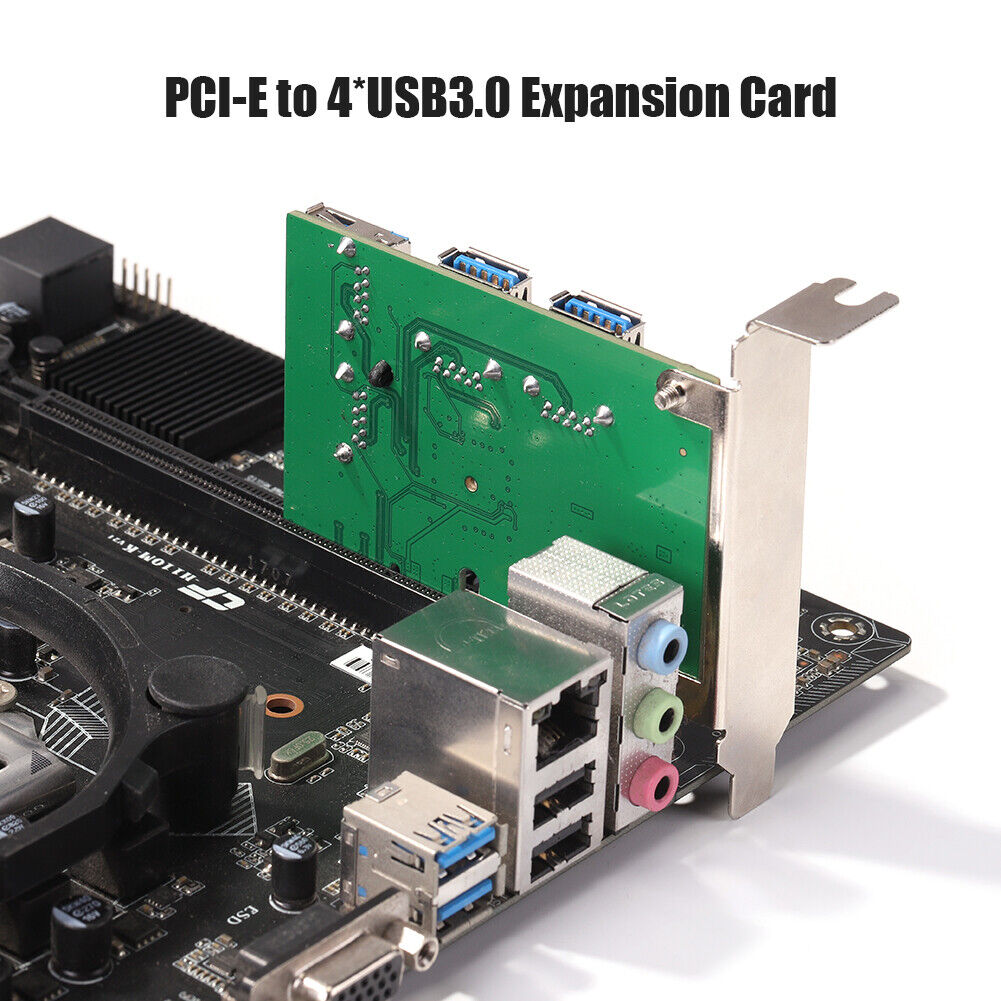 PCI Express Riser Card 1 to 4 16X PCIe Riser PCI-E 4X to 4 USB 3.0 Adapter