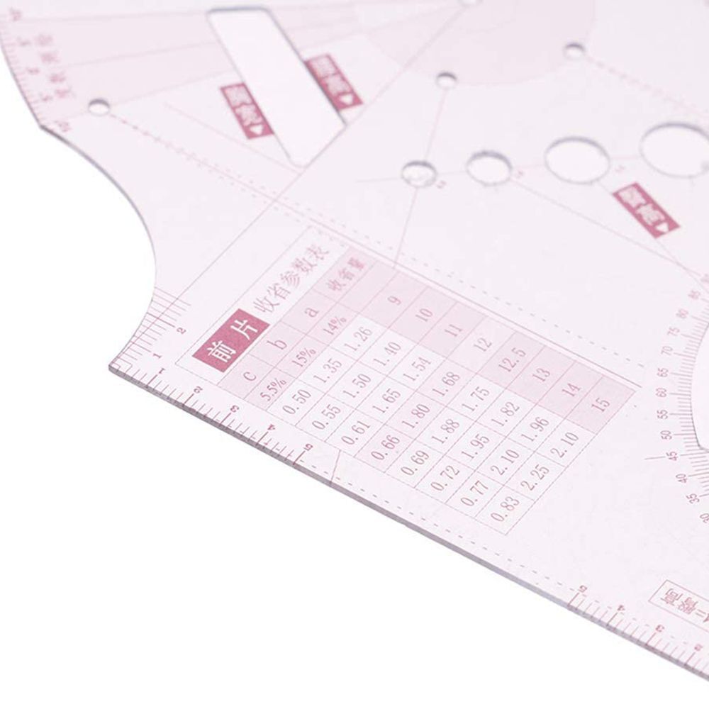 Tools Sewing Ruler Clothing Design Ruler Measuring Ruler Quilting Template Kit