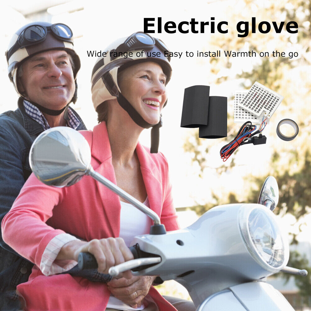 Motorcycle Electric Heating Grips Motorbike Heated Handlebar Warmer (60V)