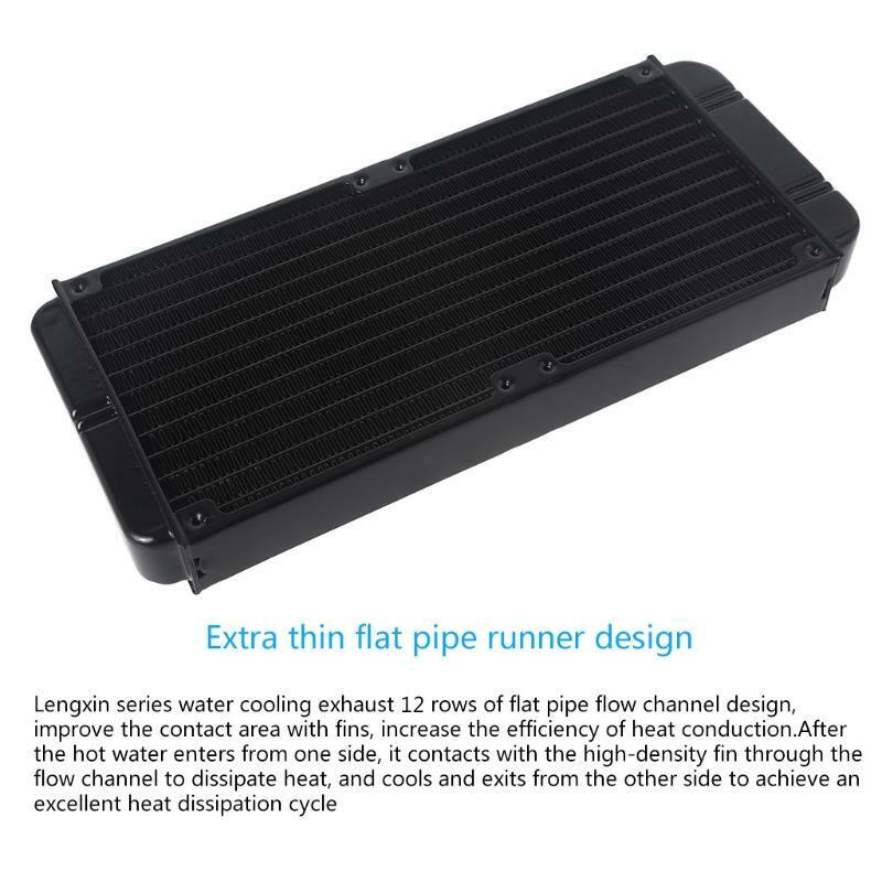 9.4512 Tube Computer Water Cooling Radiator G1/4 Female Thread Heat Dissipation