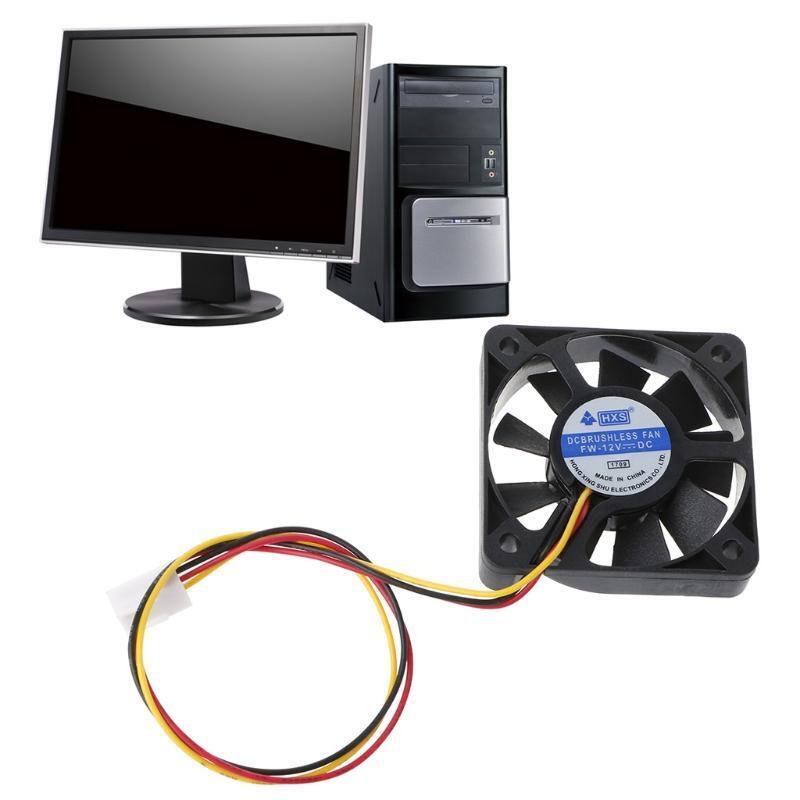 5010 DC 12V 3Pin Cooling Fan 50mm Silent CPU Fan DC Brushless with 22cm Cable