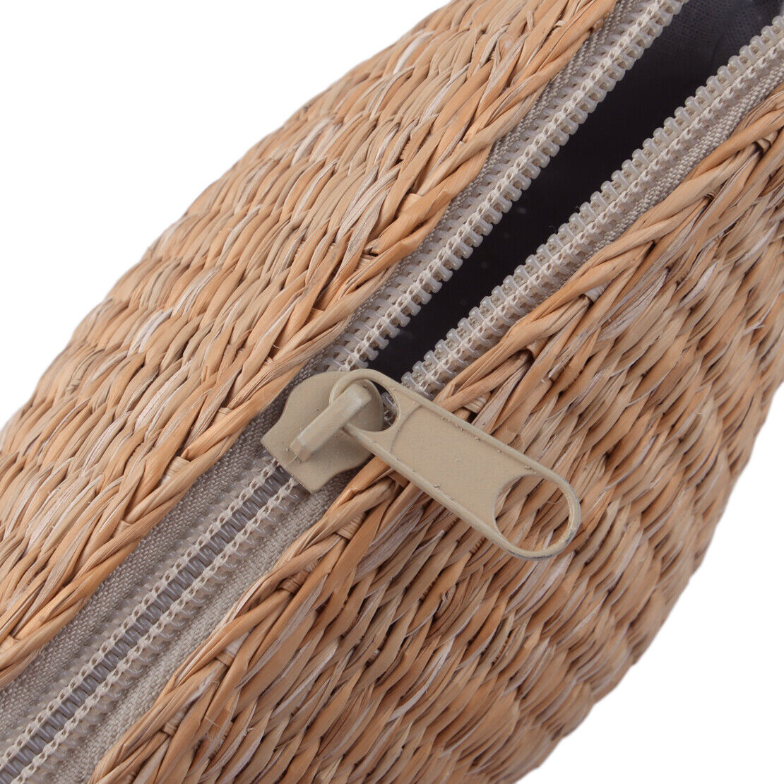 Women Handmade Natural Straw Woven Bag Handbag Summer Beach Tote Shoulder Bag Li