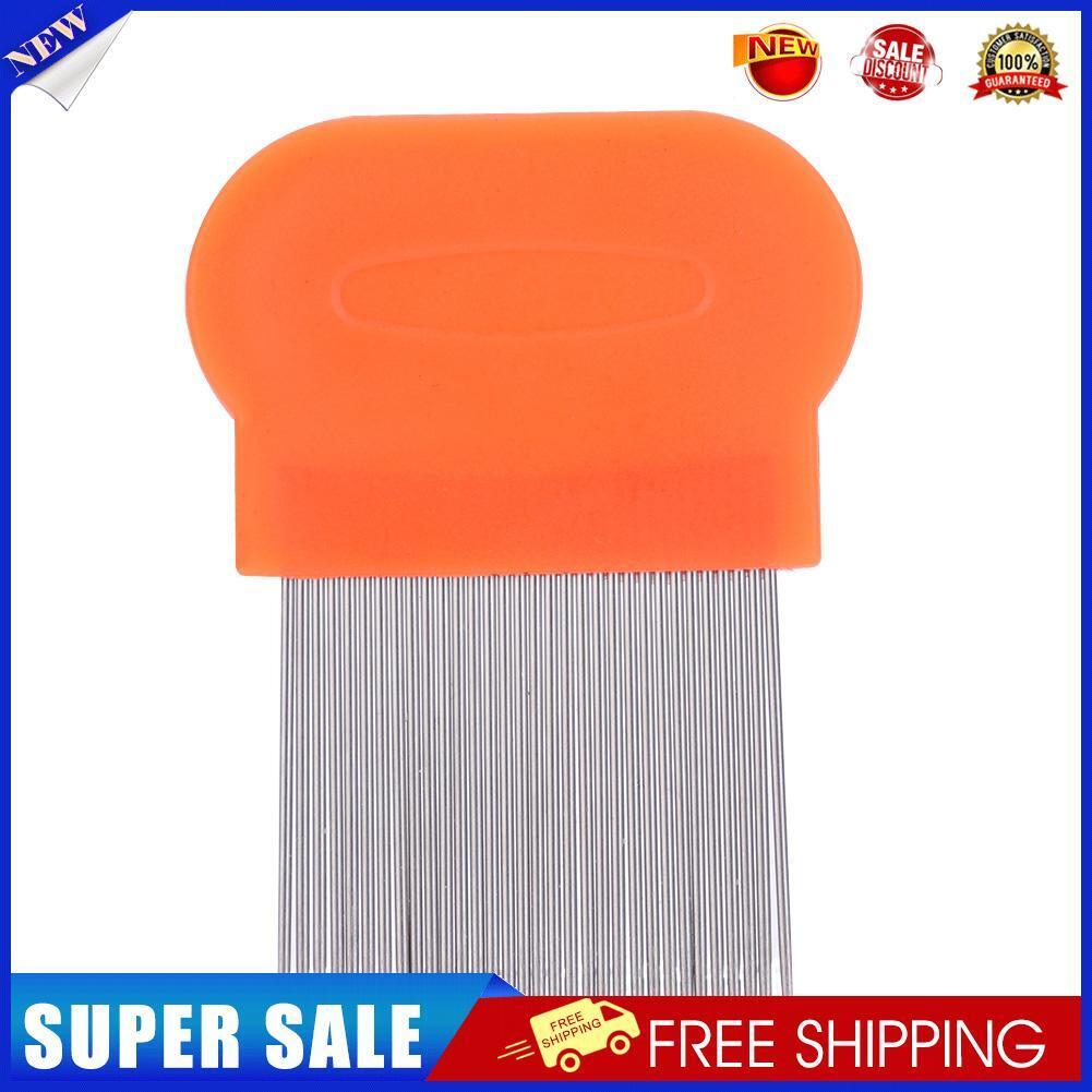 Long Teeth Hair Lice Comb Stainless Steel Flea Nit Dust Removal Hair Brush