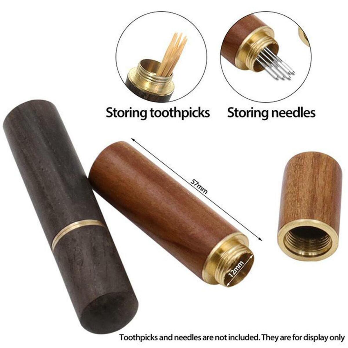 48Pcs Self- with Wooden Case Sewing Stitching Crafts Tools