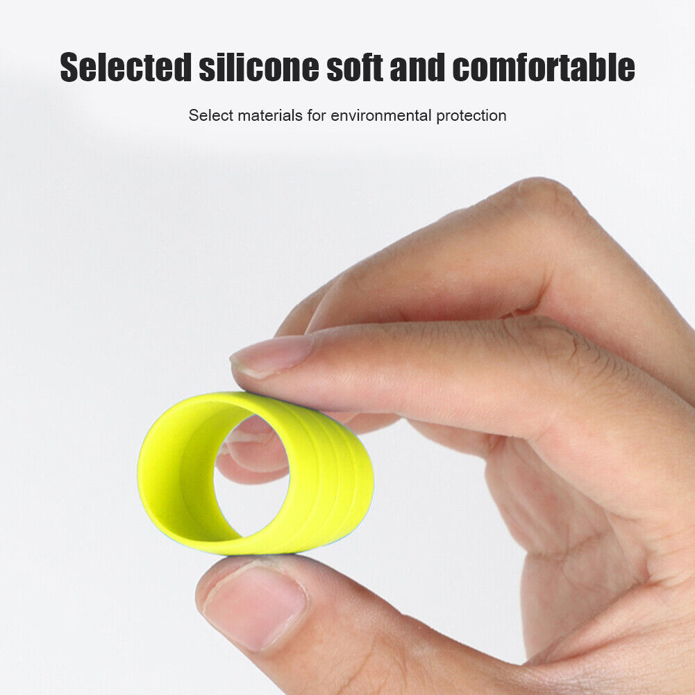 1 Pair Silicone Plug Bicycle Handlebar Buckle Sleeve Fixed Ring (Yellow)