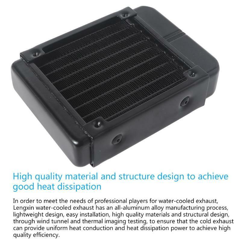 1/4" Pure Aluminum 8 Pipe Heat Exchanger Radiator for Computer PC CPU CO2 Water