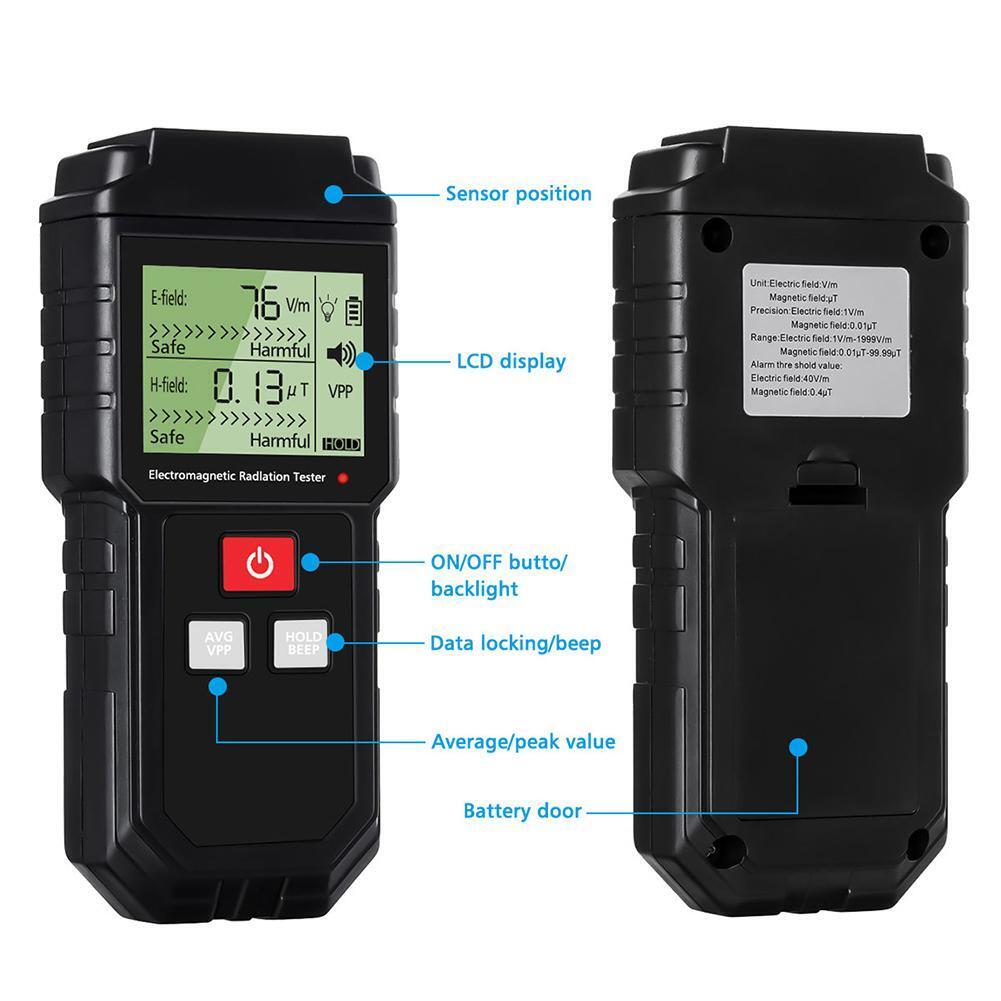 Electromagnetic Radiation Tester Electric Field Magnetic Field Dosimeter