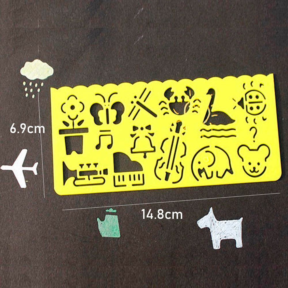 Ruler Animal Drafting Tools Stationery For Students Learning Draw Pictures