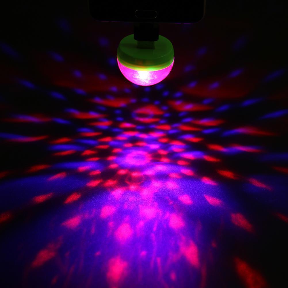 Mini USB Disco Ball Light Home Party Light Karaoke LED Decoration Random