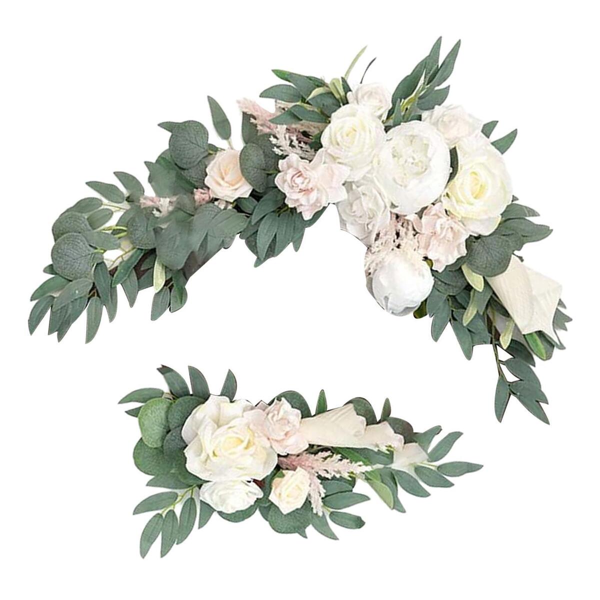 Flower Swag Handmade Wedding Arch Draping Wall Wedding Car Table Decor