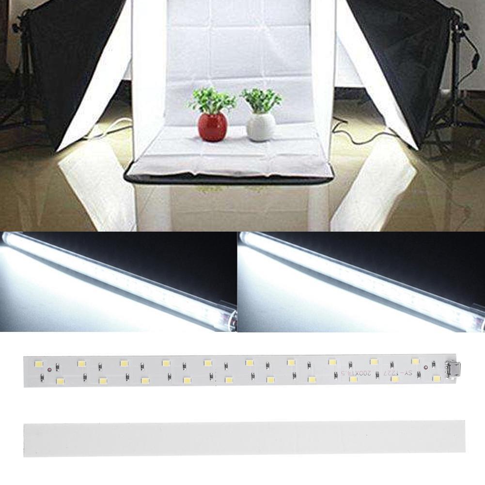20cm 20LEDS 6400K Mini Folding Cabinet Softbox Lamp Strip Hard Light Tube