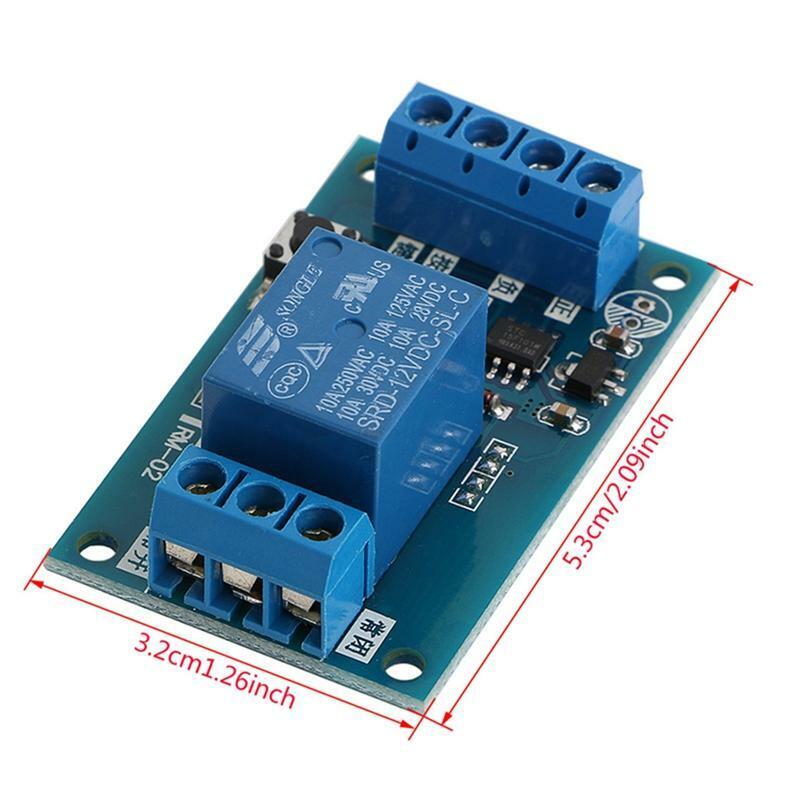 12V Bond Bistable Relay Module Car Modification Switch Start Stop Self-Locking