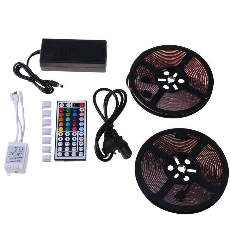 Flexible Strip Light 5050 RGB LED SMD Remote Fairy Lights for Room Party Bar