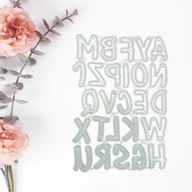 Letter Cutting Dies Alphabet Die Cuts for Greeting Card Making DIY Albums Crafts