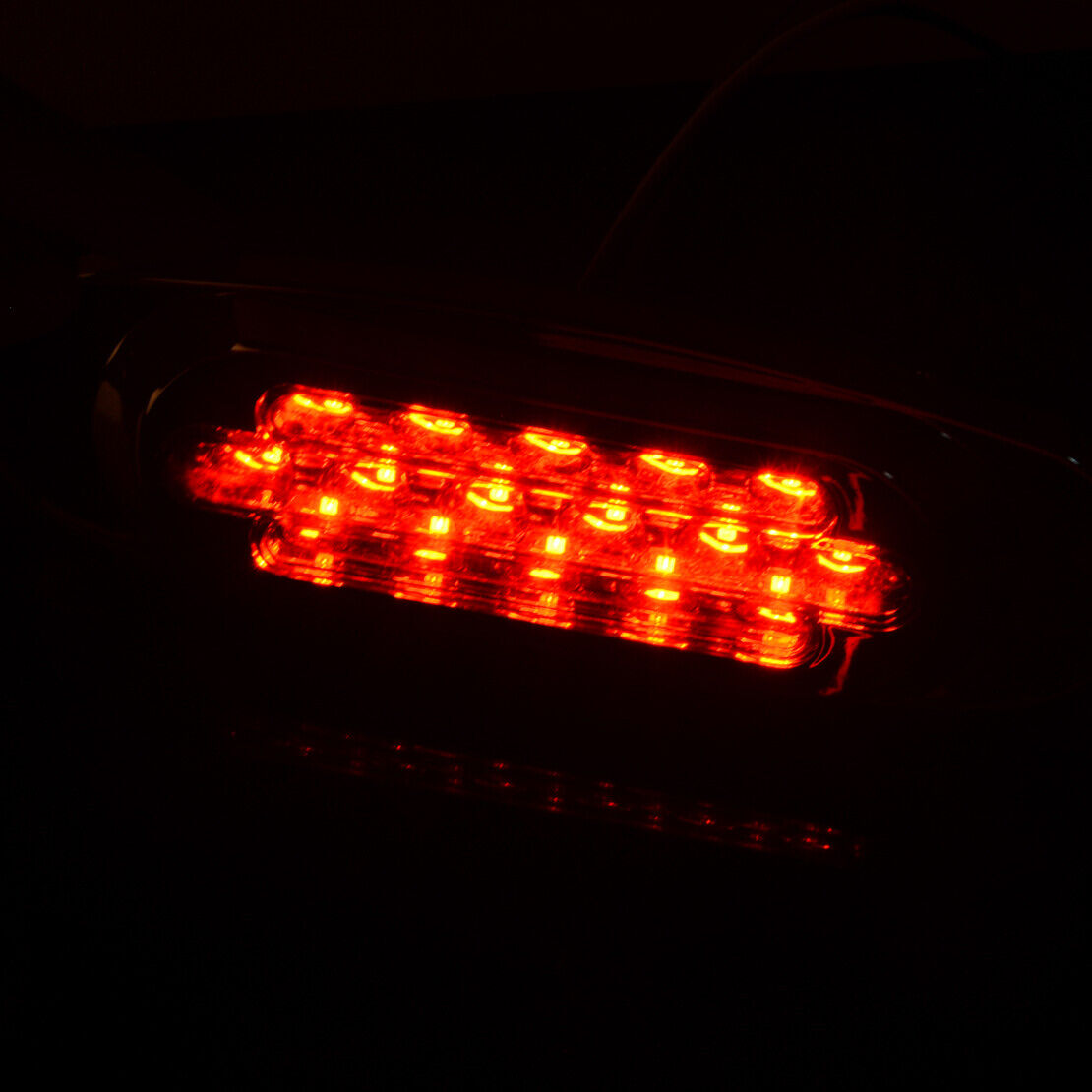 2pc Red 16 LED Chrome Side Marker Clearance Lamp Turn Signal Light Truck Trailer