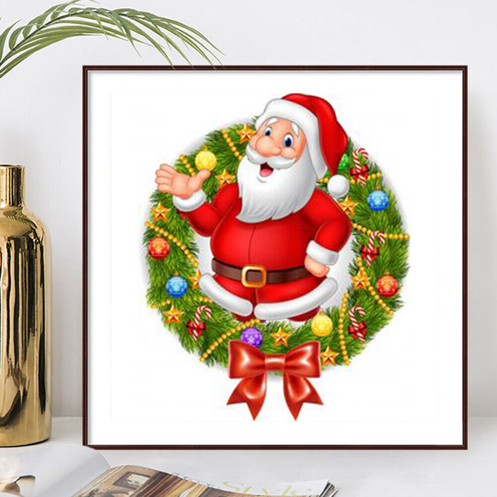 DIY Round Diamond Painting Santa Claus Star Full Drill Rhinestone (E623)