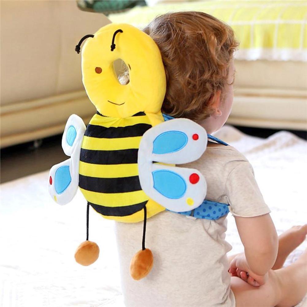 Safety Baby Head Protection Pillow Headrest Pad Neck Protector (Bees)