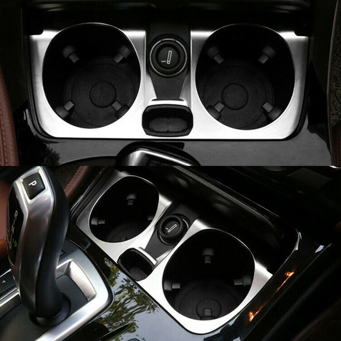 Center Console Cup Holder Frame Trim Cover fit for BMW 5 Series F10 2014-2017