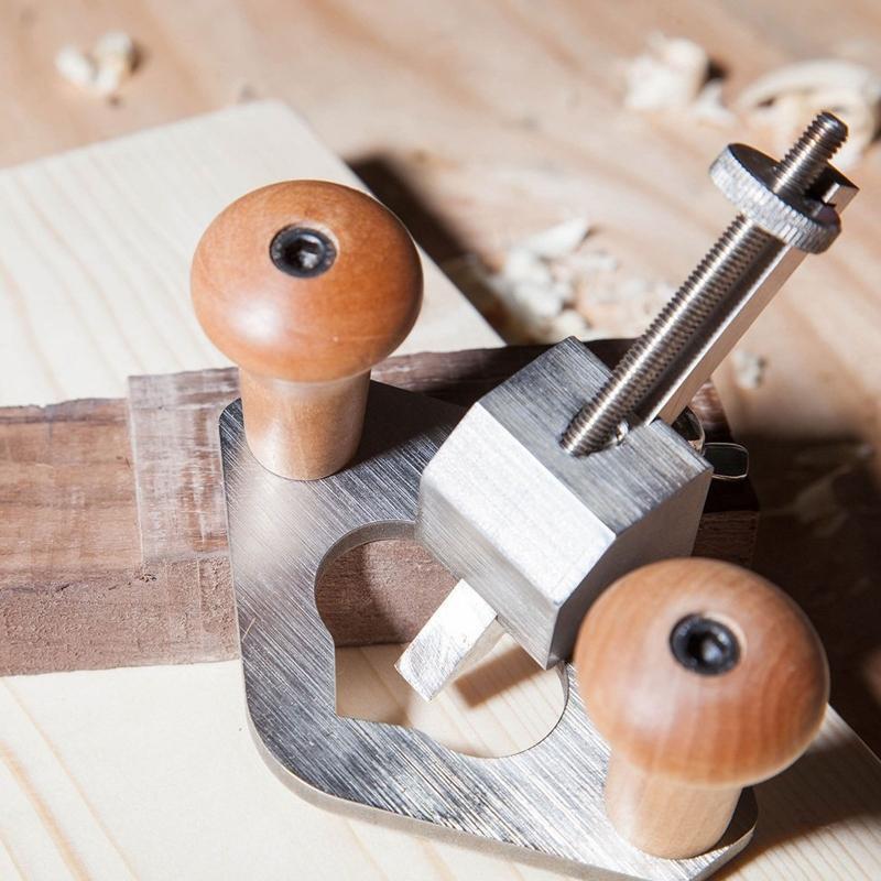 Handheld Router Plane with Comfortable Wooden Handle Practical Woodworking Tool