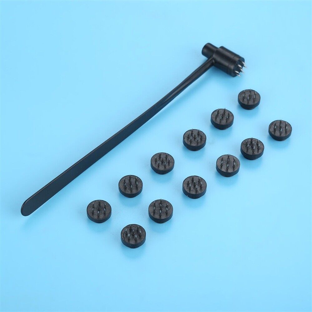 1Pc Plum Blossom Single Head Dermal Needle+12 Disposable Replacement Head 2 in 1
