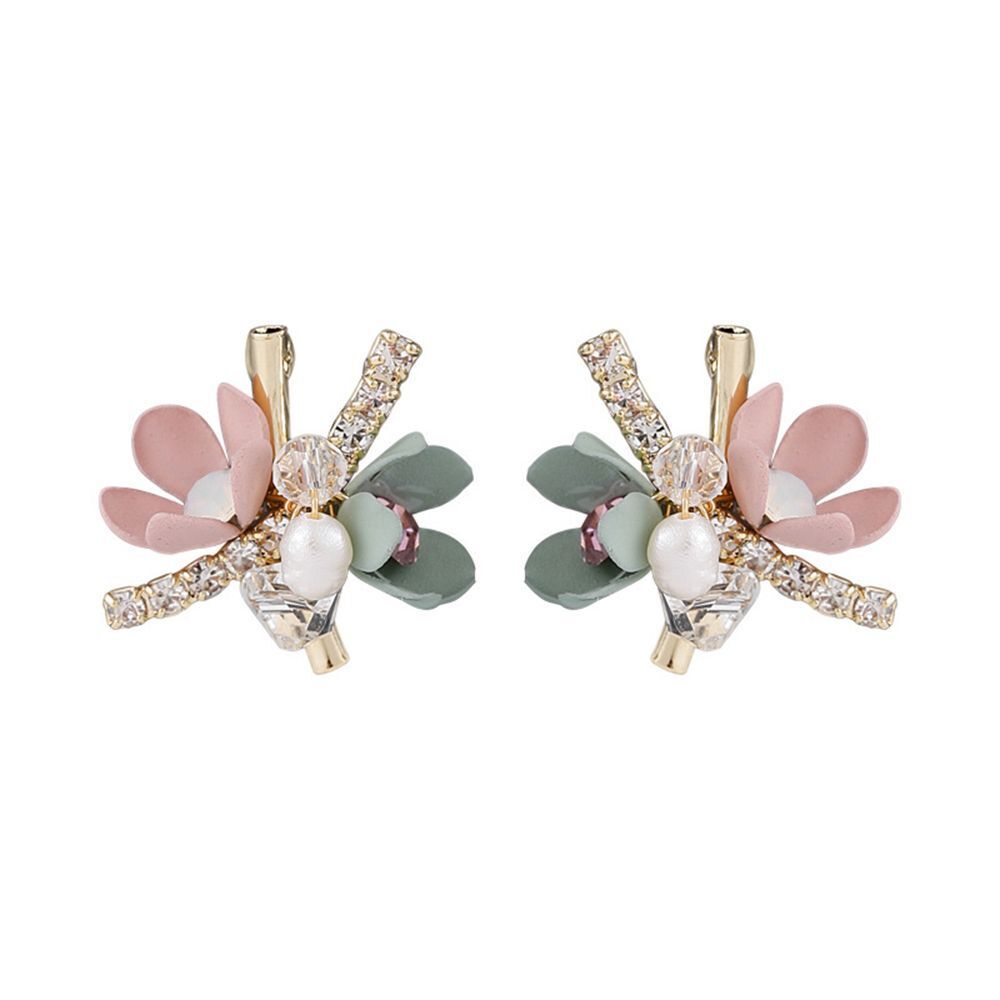 Sweet Jewelry New Women Small Sweet Flowers Stud Earrings Flower Earrings Shiny