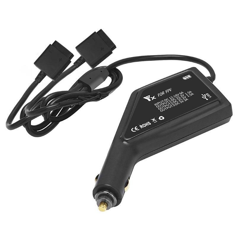 3In1 Battery Car Charger Fast Charge Adapter for D-JI FPV Combo Drone Battery
