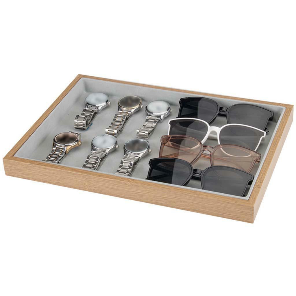 Velvet Jewelry Display Tray Countertop Diamond Bracelet Organizer for Shop