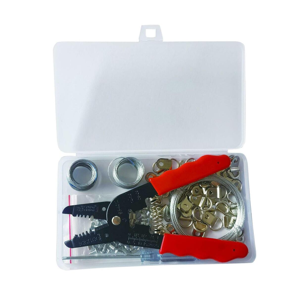 140x Double Picture Hanging Kit Photo  Hooks Rust Resistant with Nails