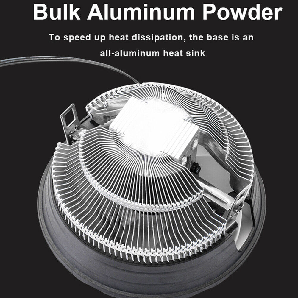 PC Case Fans 1800RPM RGB LED Light Laptop Radiator CPU Cooling Quiet Fan