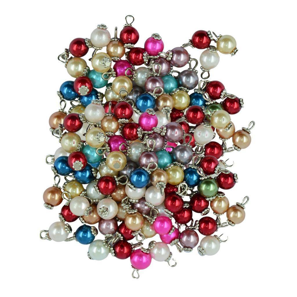 100 Pieces Colorful   Flat Daisy Charms Pendant Jewelry DIY