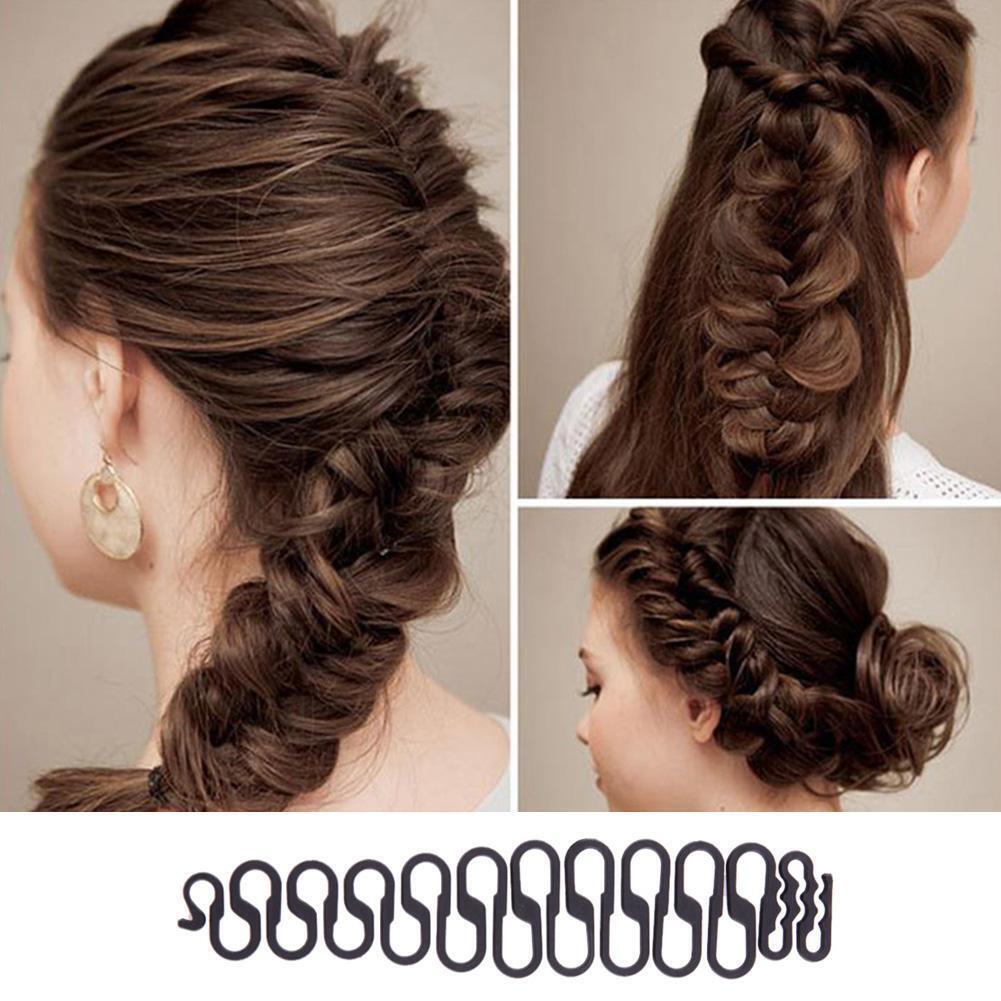 1pc Women Hair Styling Clip Braid Maker Bun Fashion Tool Hair Accessories