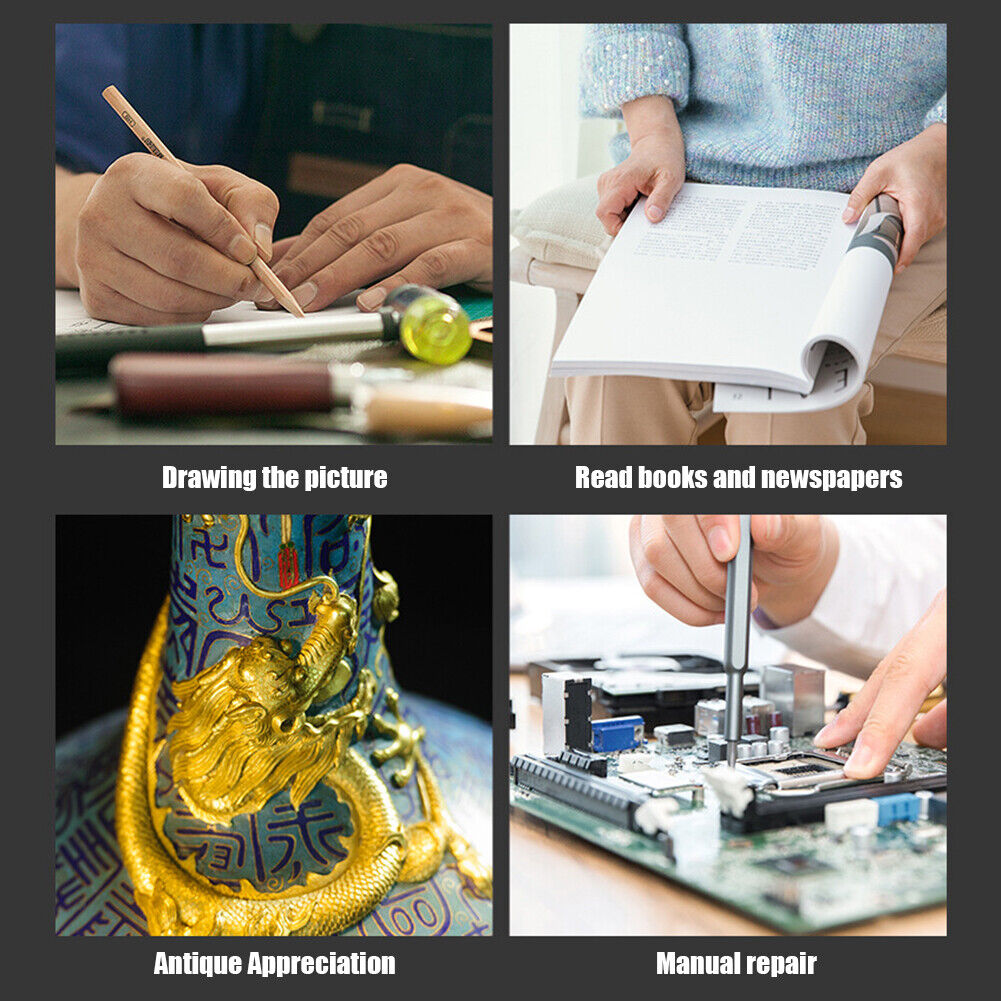 Detachable Dragon Handle Magnifying Glass Optical Lens Magnifier (90mm)