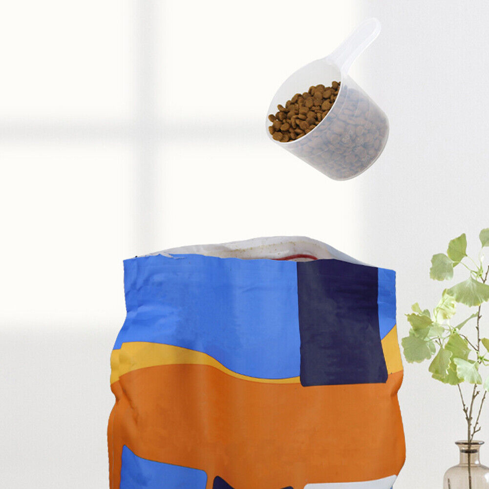 Cat Dog Food Spoon Handheld Feeding Quantitative Pet Measuring Cup Scoop