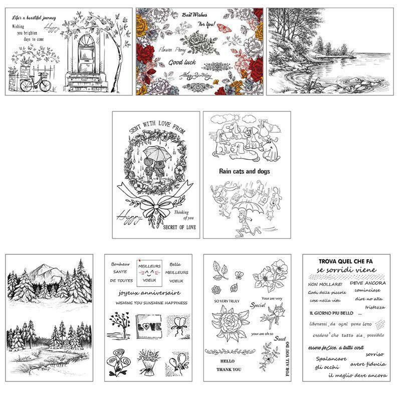 Beautiful Journey DIY Silicone Clear Stamp Seal Scrapbook Embossing Album Decor