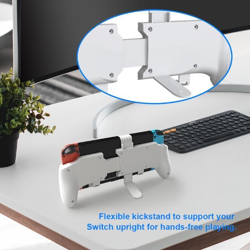 Comfortable Hand Grip with Scalable Stand for Switch Oled/Switch/Switch Lite