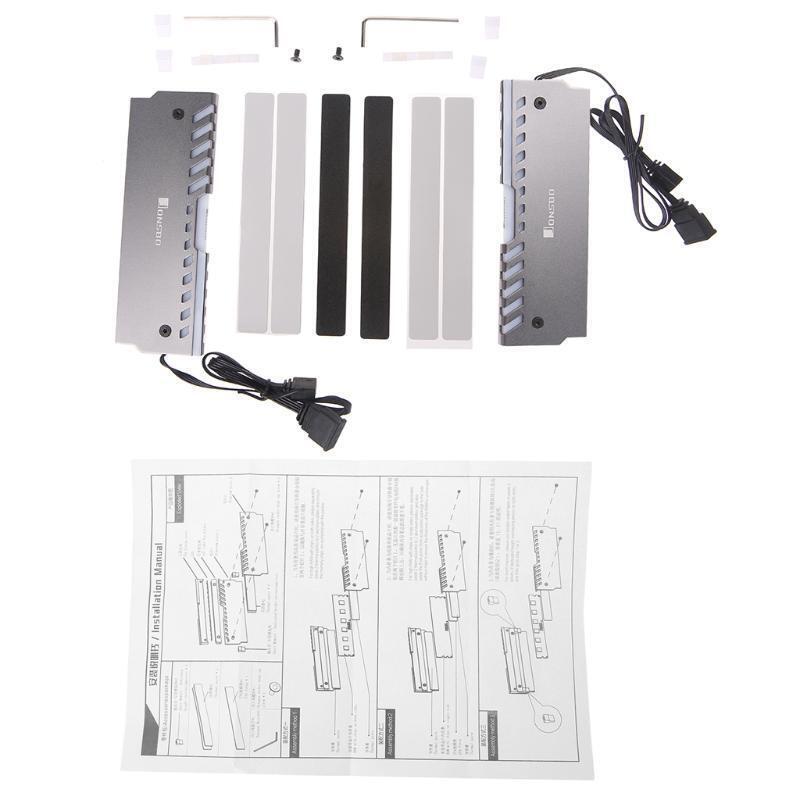 2pcs Memory Heatsink Motherboard AURA Cooling Vest RGB 256 Color Light Radiator