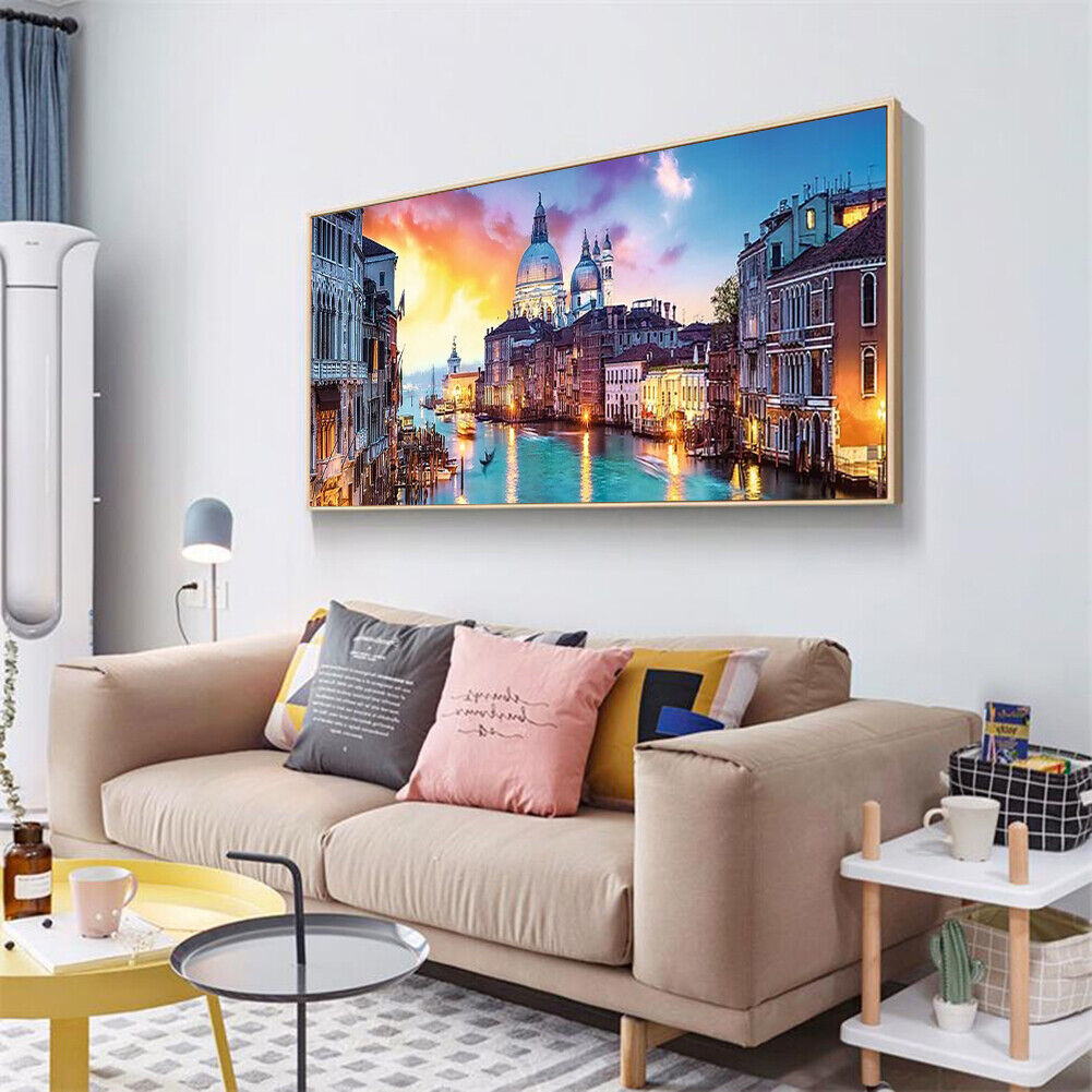 Evening in Venice 5D DIY Full Round Diamond Painting Landscape Decor Craft