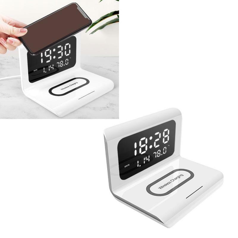 3 in 1Cell Phone Wireless Charge Stand  with Clock/ Calendar and Temperature
