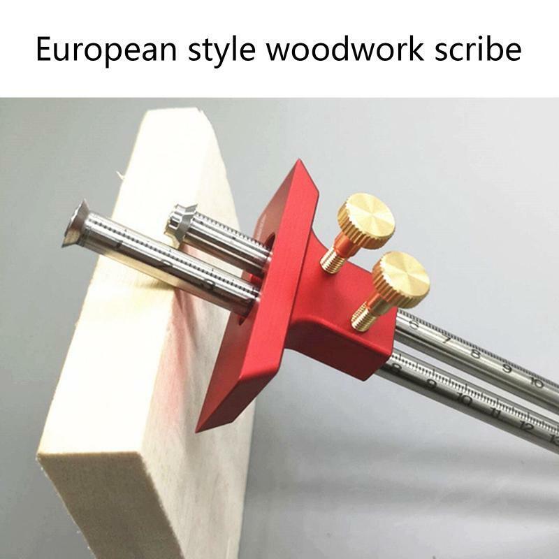 European Double Headed Scribe Blade Woodworking Tool Scribe-line Marking Gauge
