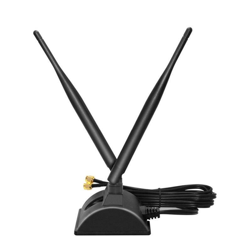 2.4GHz 5GHz Dual Band Antenna with Magnetic Base RP-SMA Male Connector for WiFi