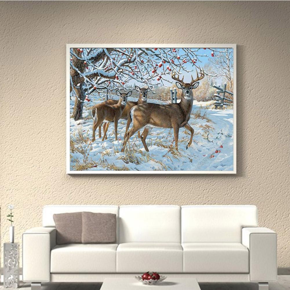 5D Diamond Painting Deer Embroidery DIY Craft Cross Stitch Home Decor