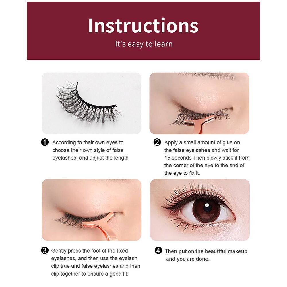 Tools Cruelty-free Fluffy Messy 8-25mm Lashes False Eyelashes 6D Faux Mink