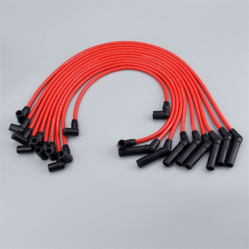 Fit for Ford Racing 9mm RED Ignition Wire Set 5.8L 5.0L 351W 302 Spark Plug Wire