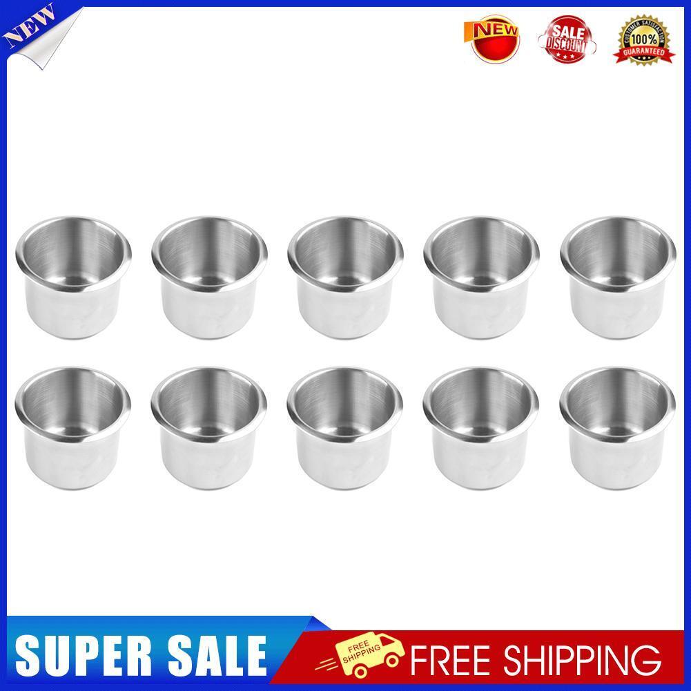 10pcs Stainless Steel Cup Drinking Holder for Marine Boat RV Car Camper