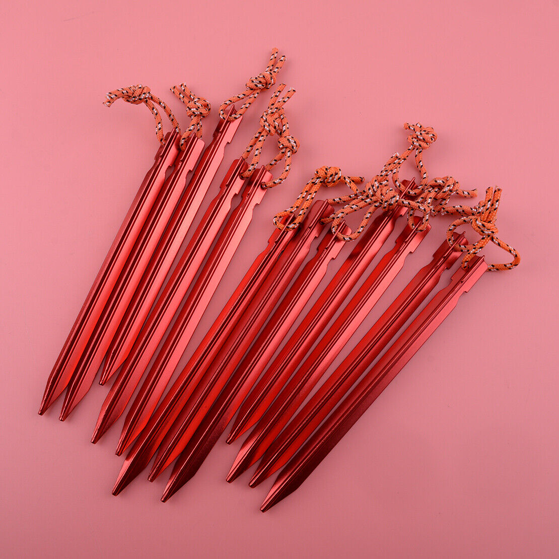 12x Heavy Duty Titanium Alloy Camping Awning Tent Pegs