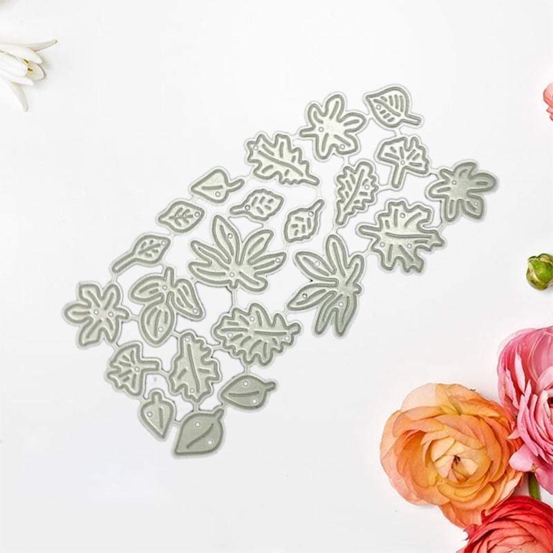Leaves Cutting Dies Plant Leaf Embossing Die Cuts Templates for Gift Card Making